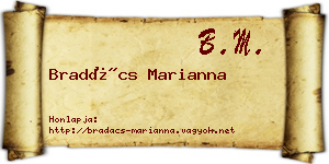 Bradács Marianna névjegykártya