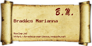 Bradács Marianna névjegykártya