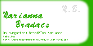marianna bradacs business card